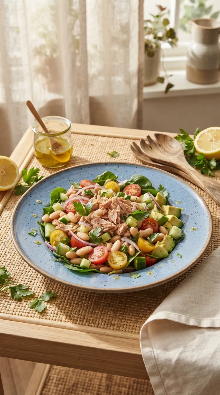 healthy meals for postpartum recovery Tuna Bean Salad