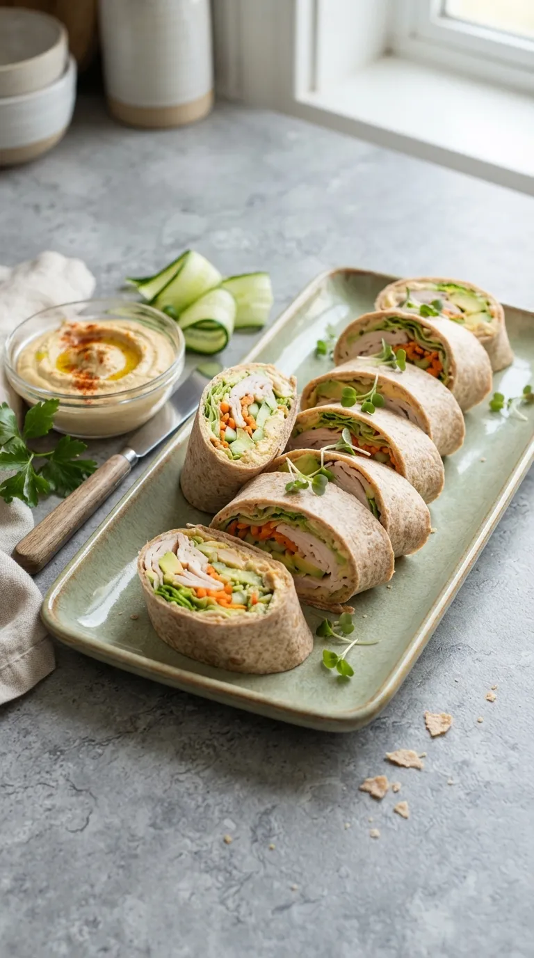 healthy meals for postpartum recovery Turkey Avocado Wraps