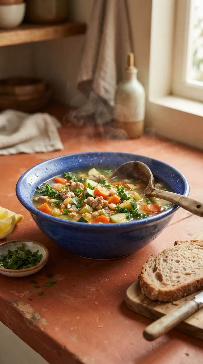 healthy meals for postpartum recovery Turkey Vegetable Soup