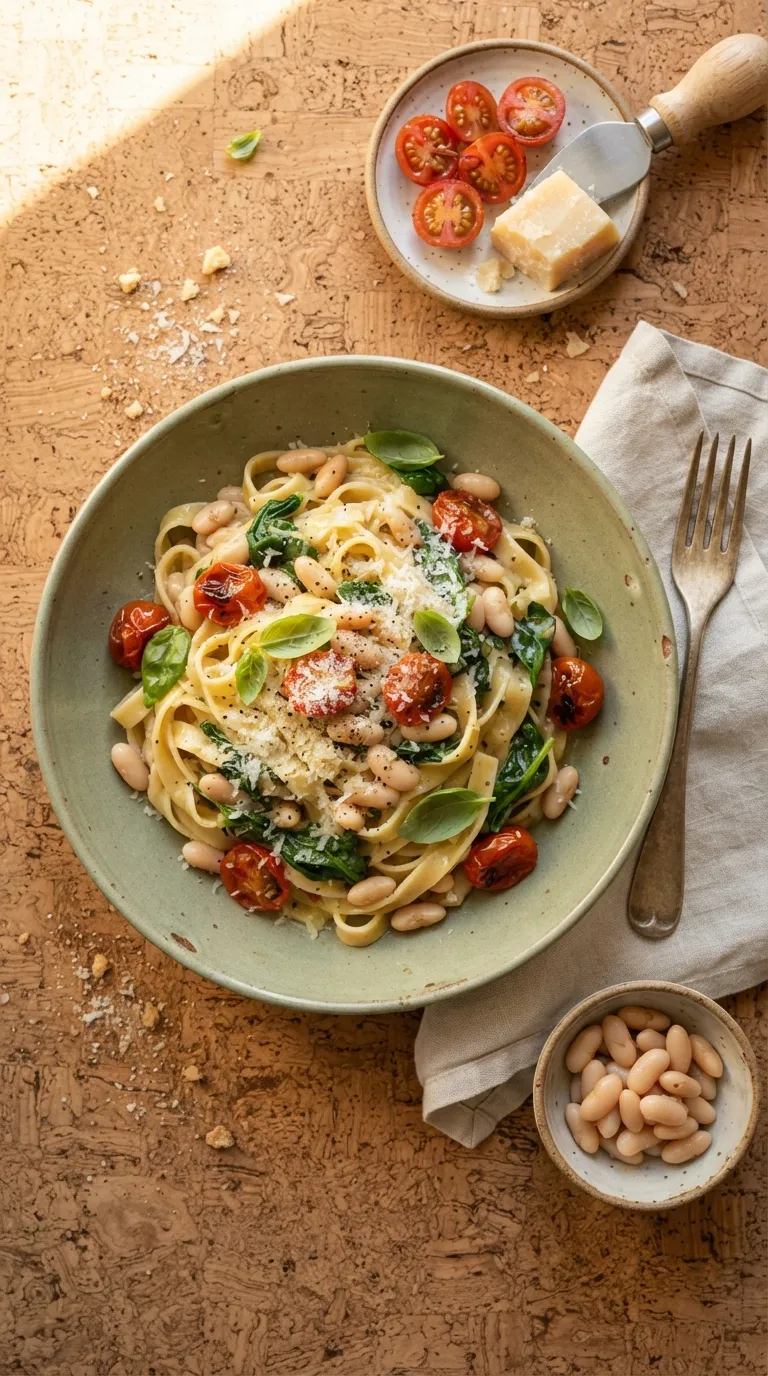 healthy meals for postpartum recovery White Bean Pasta