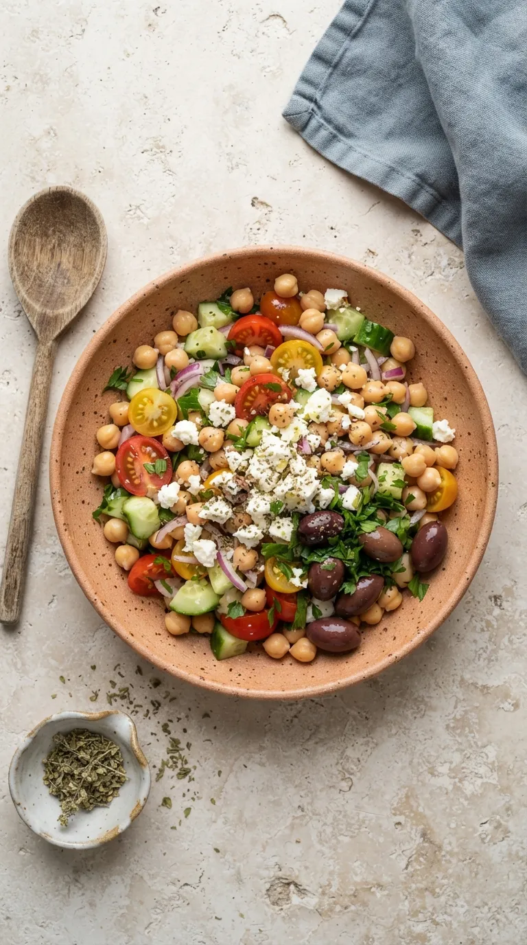 healthy Mediterranean meals for beginners Chickpea Tomato Salad