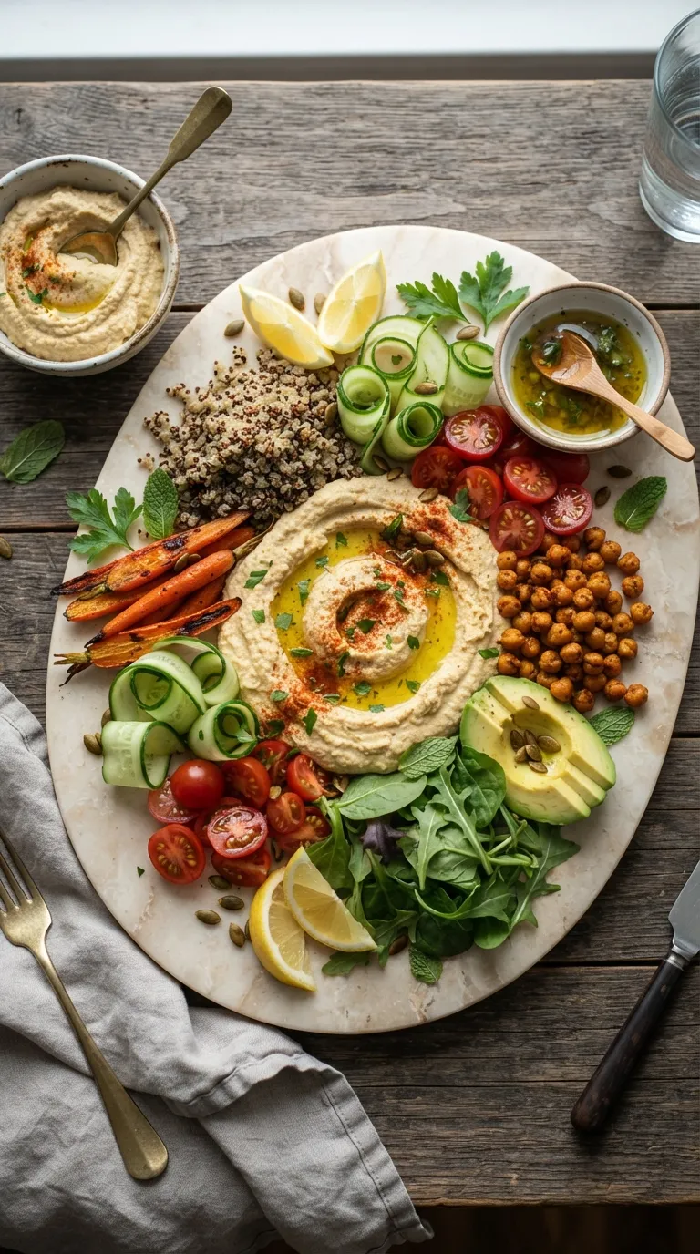 healthy Mediterranean meals for beginners Hummus Grain Plate