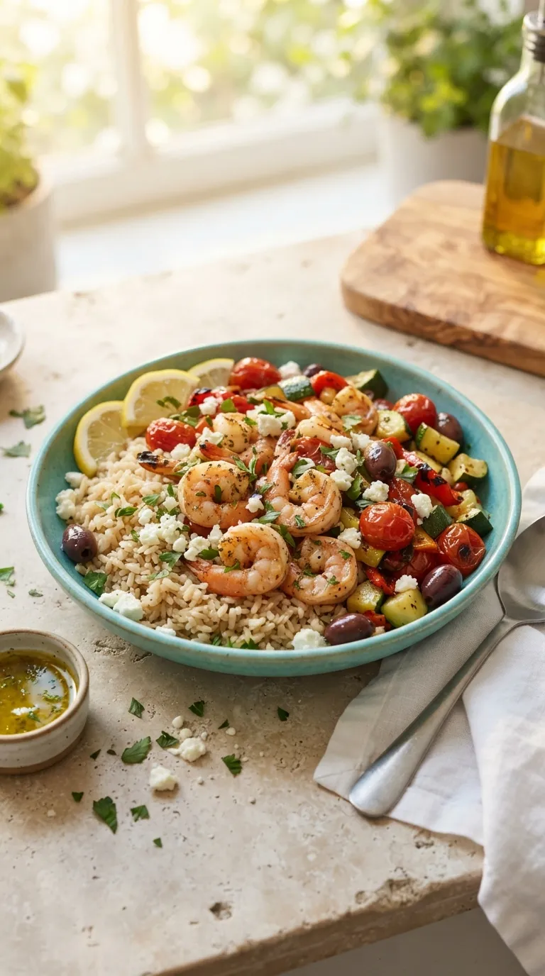 healthy Mediterranean meals for beginners Mediterranean Shrimp Rice