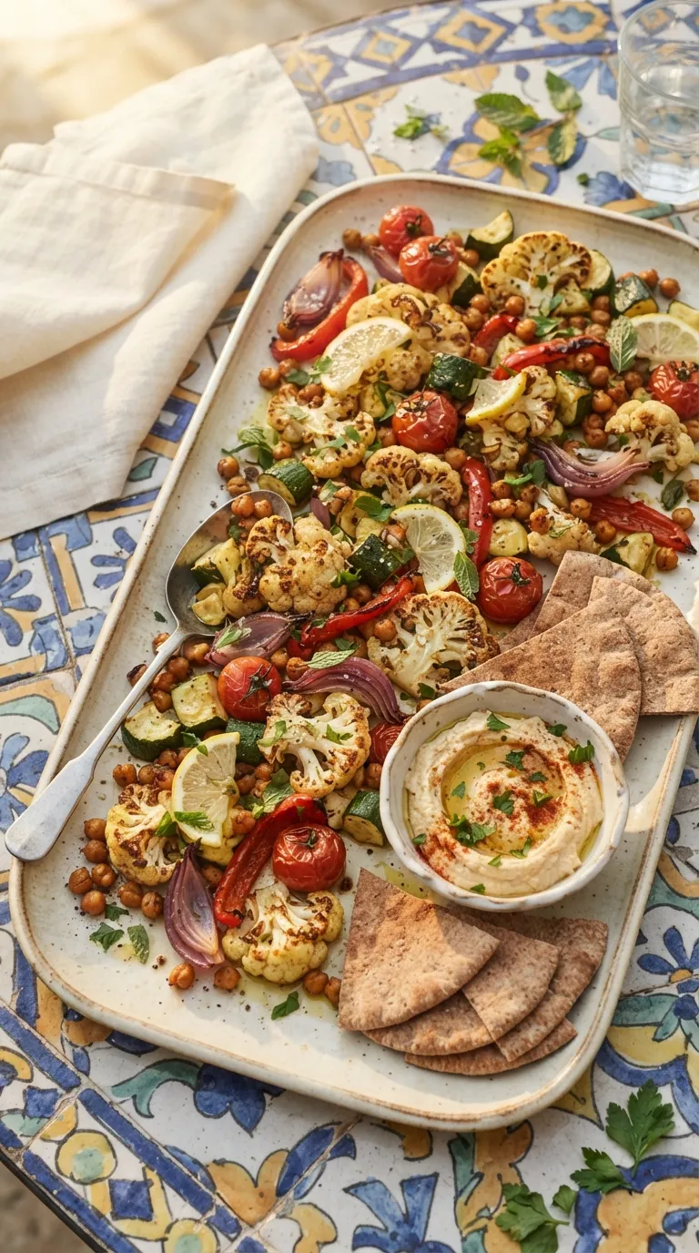 healthy Mediterranean meals for beginners Roasted Lemon Vegetables