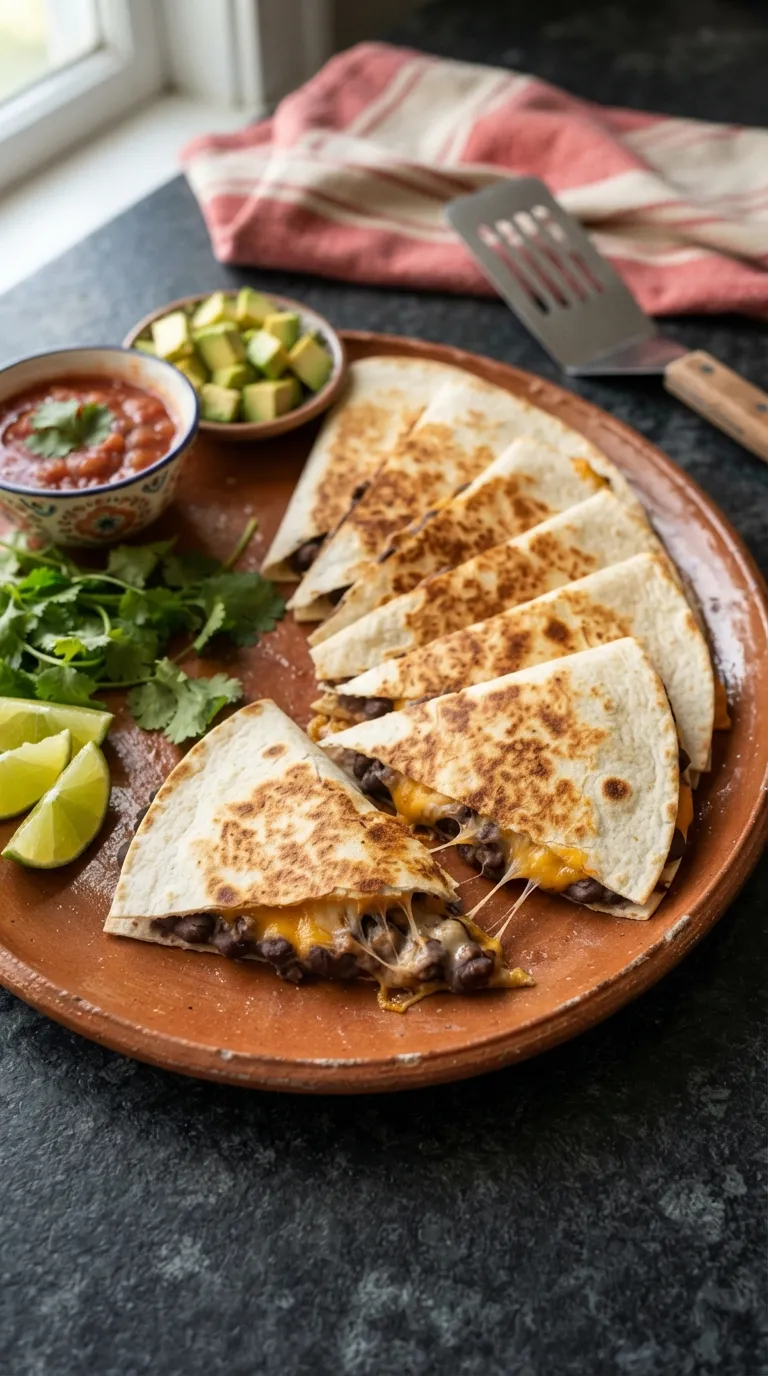 high protein snacks for school lunch Cheesy Bean Quesadillas