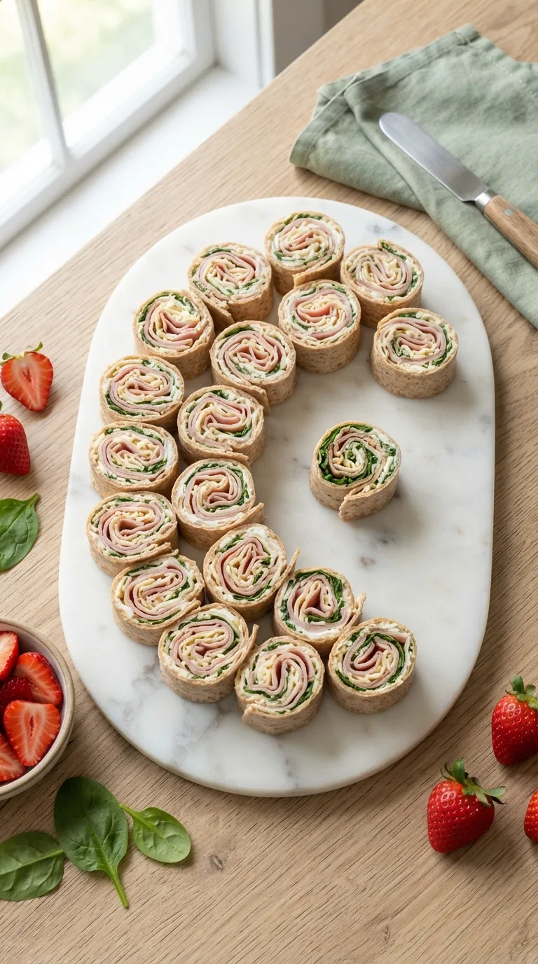high protein snacks for school lunch Ham Cheese Pinwheels
