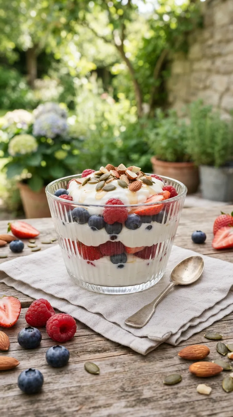 high protein snacks without protein powder Berry Yogurt Crunch