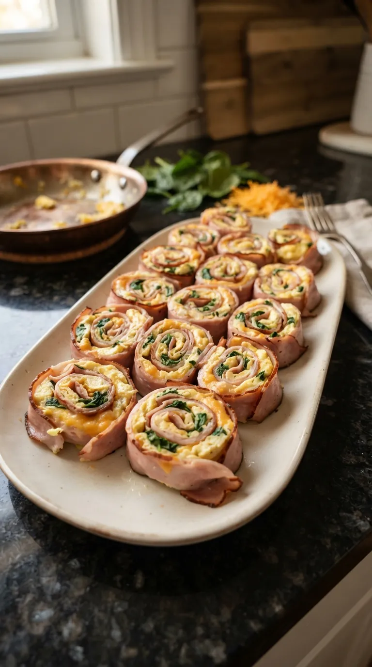 high protein snacks without protein powder Ham Egg Roll-Ups