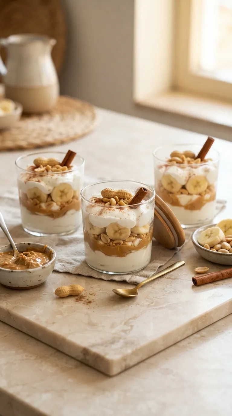 high protein snacks without protein powder Peanut Butter Yogurt Cups