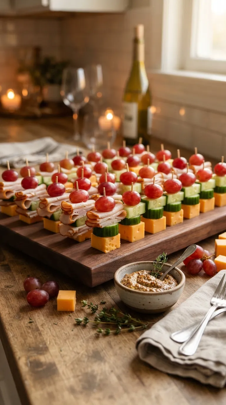 high protein snacks without protein powder Turkey Cheese Skewers