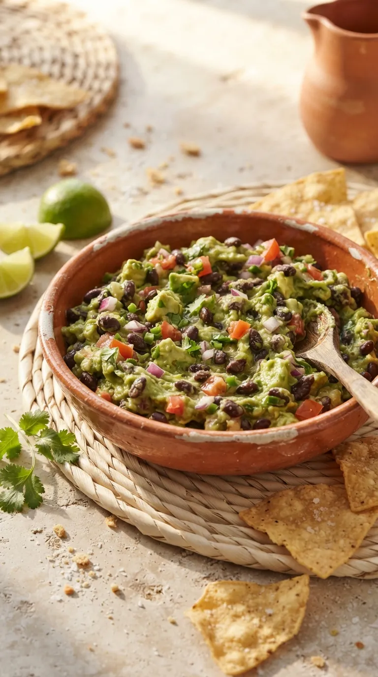 high protein vegan snacks Black Bean Guacamole