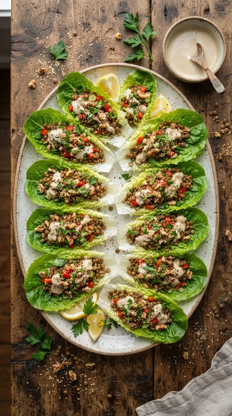 high protein vegan snacks Lentil Walnut Cups