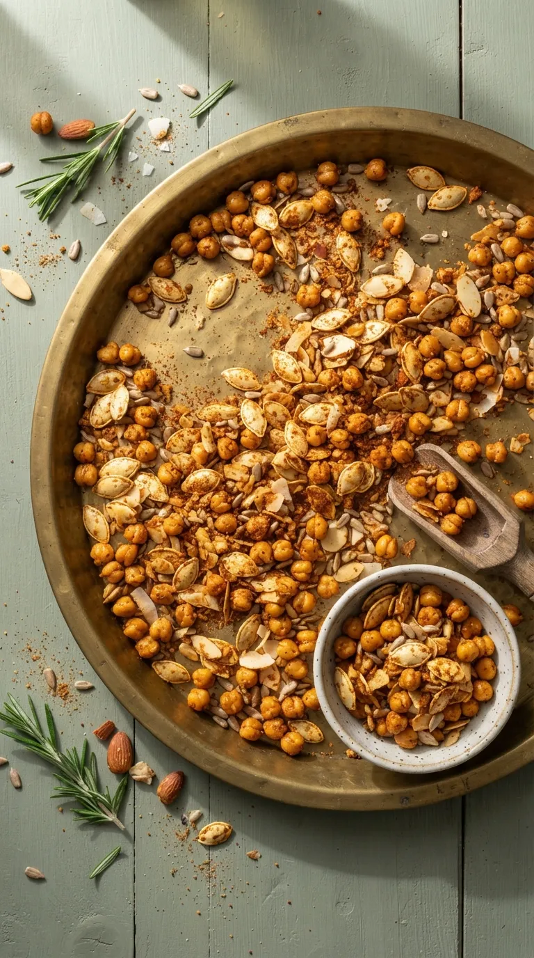 high protein vegan snacks Spiced Pumpkin Seed Mix