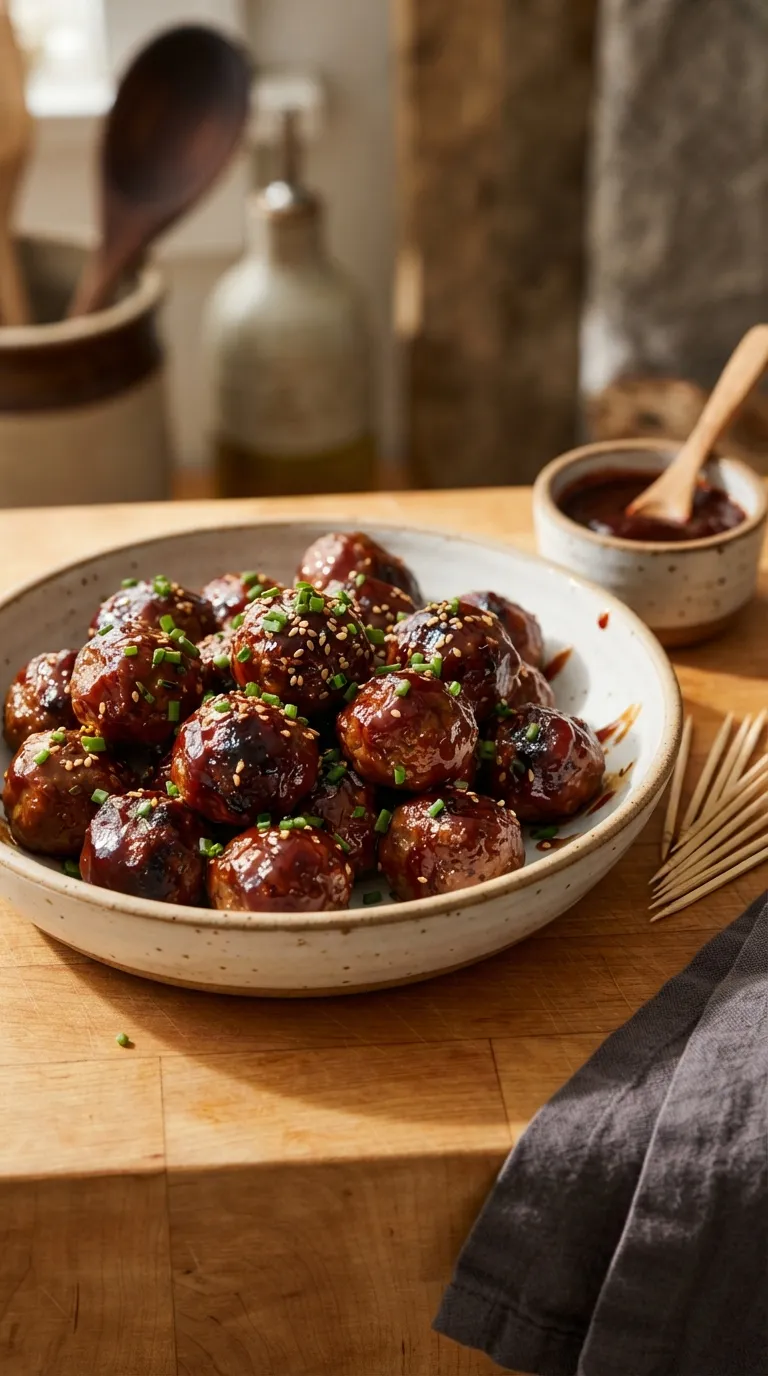 Hot bites for movie night snacks BBQ Meatball Bites