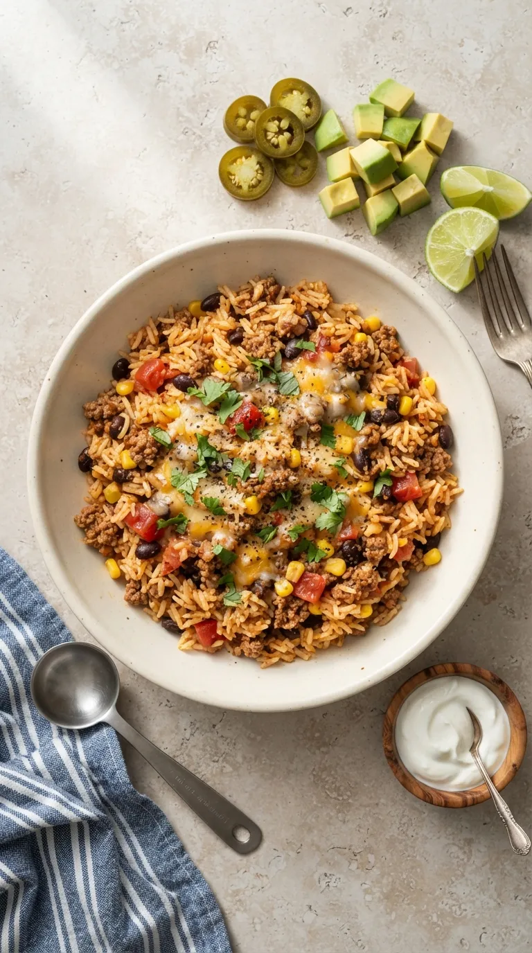 Instant pot dinner recipes dump and go Beef Taco Rice