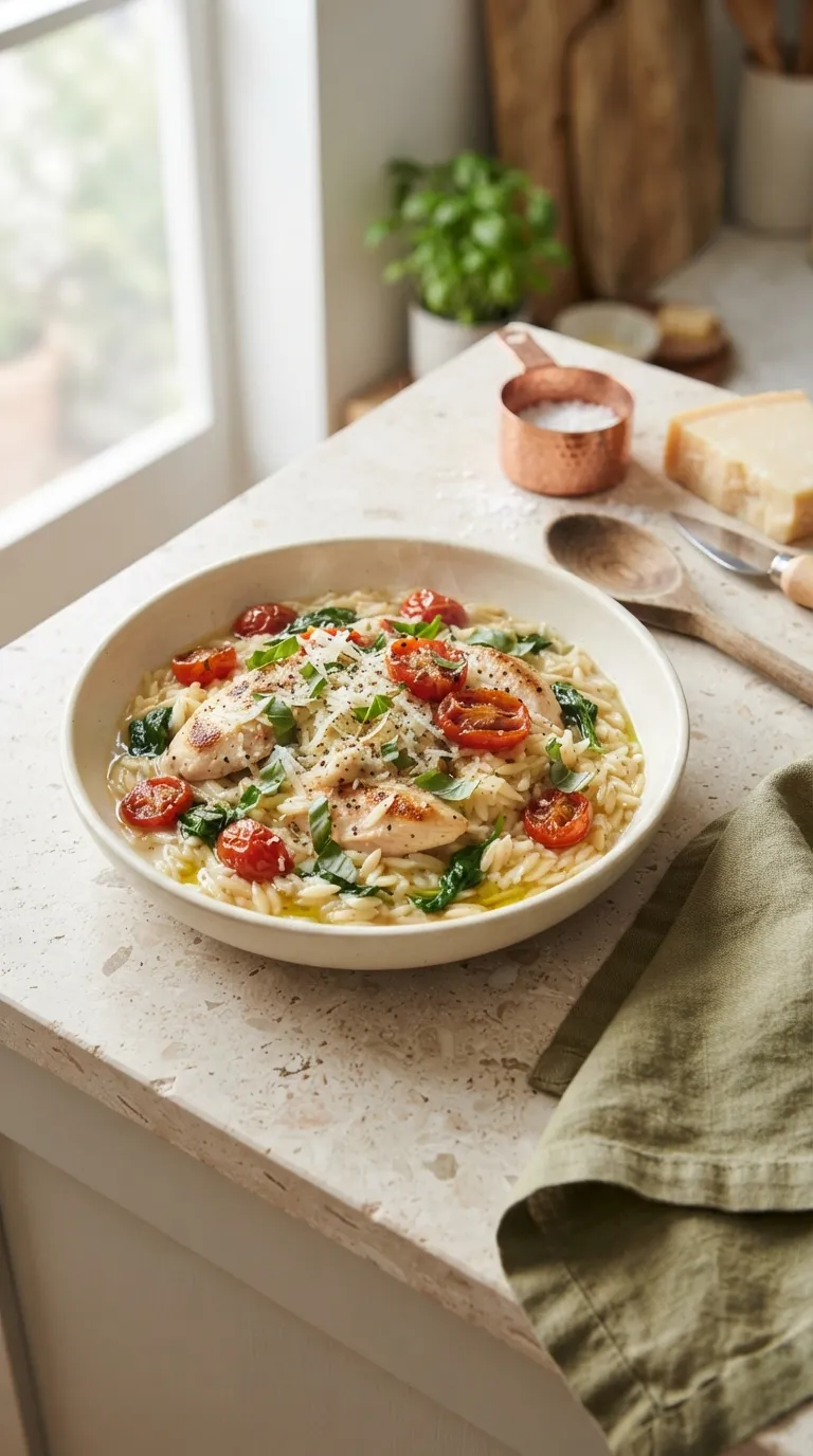 Instant pot dinner recipes dump and go Italian Chicken Orzo