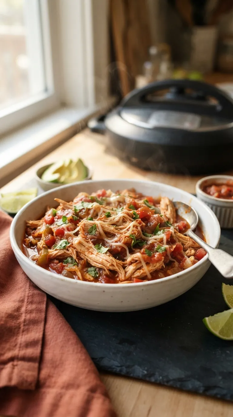 Instant pot dinner recipes dump and go Salsa Chicken
