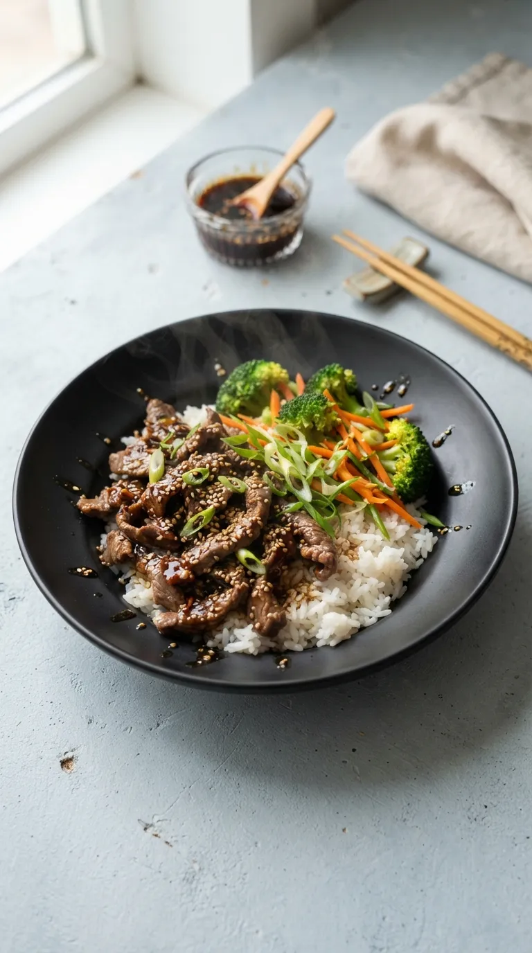 Instant pot dinner recipes dump and go Teriyaki Beef Bowls