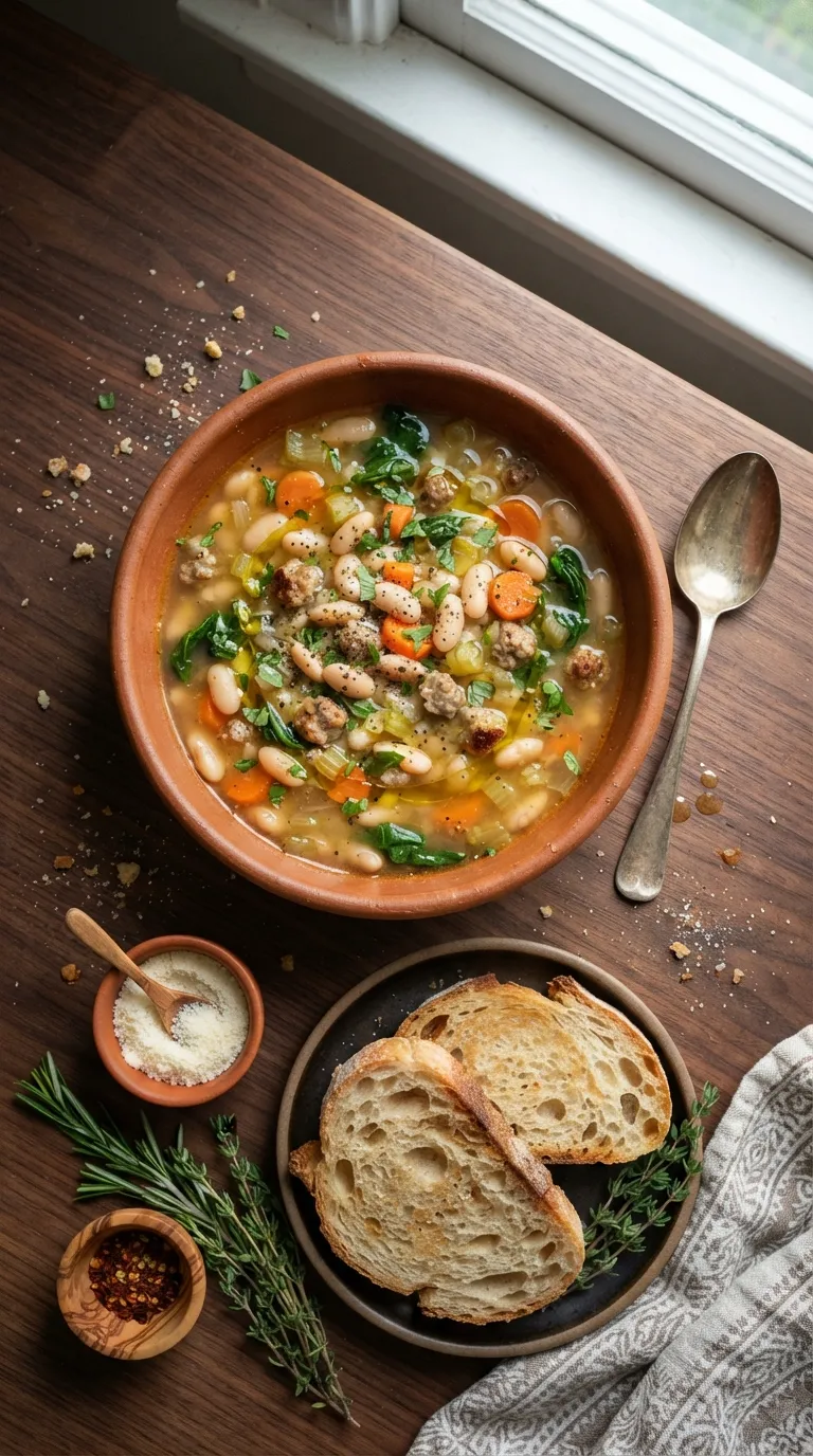 Instant pot dinner recipes dump and go Tuscan White Bean Soup