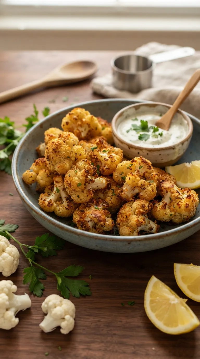 Low sodium hot bites recipes Baked Cauliflower Bites