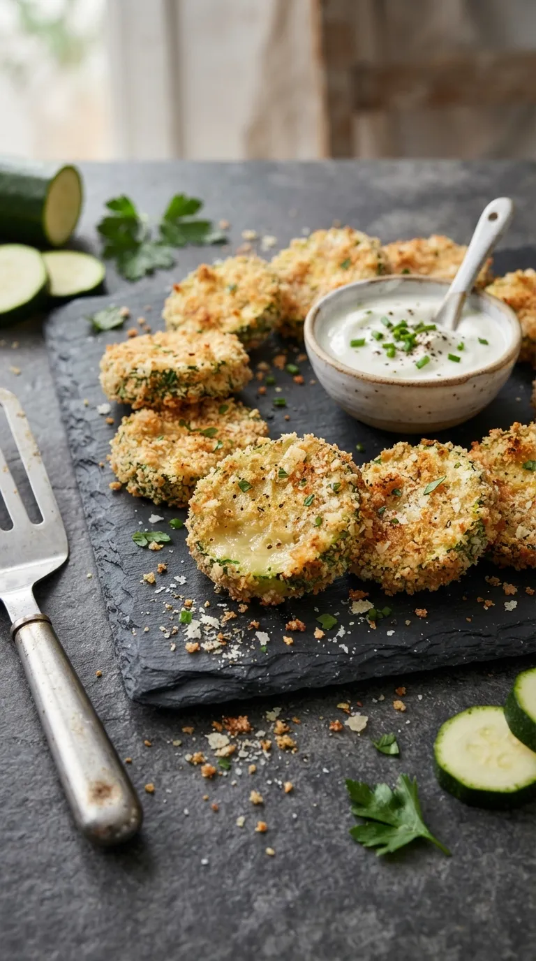Low sodium hot bites recipes Crispy Zucchini Rounds