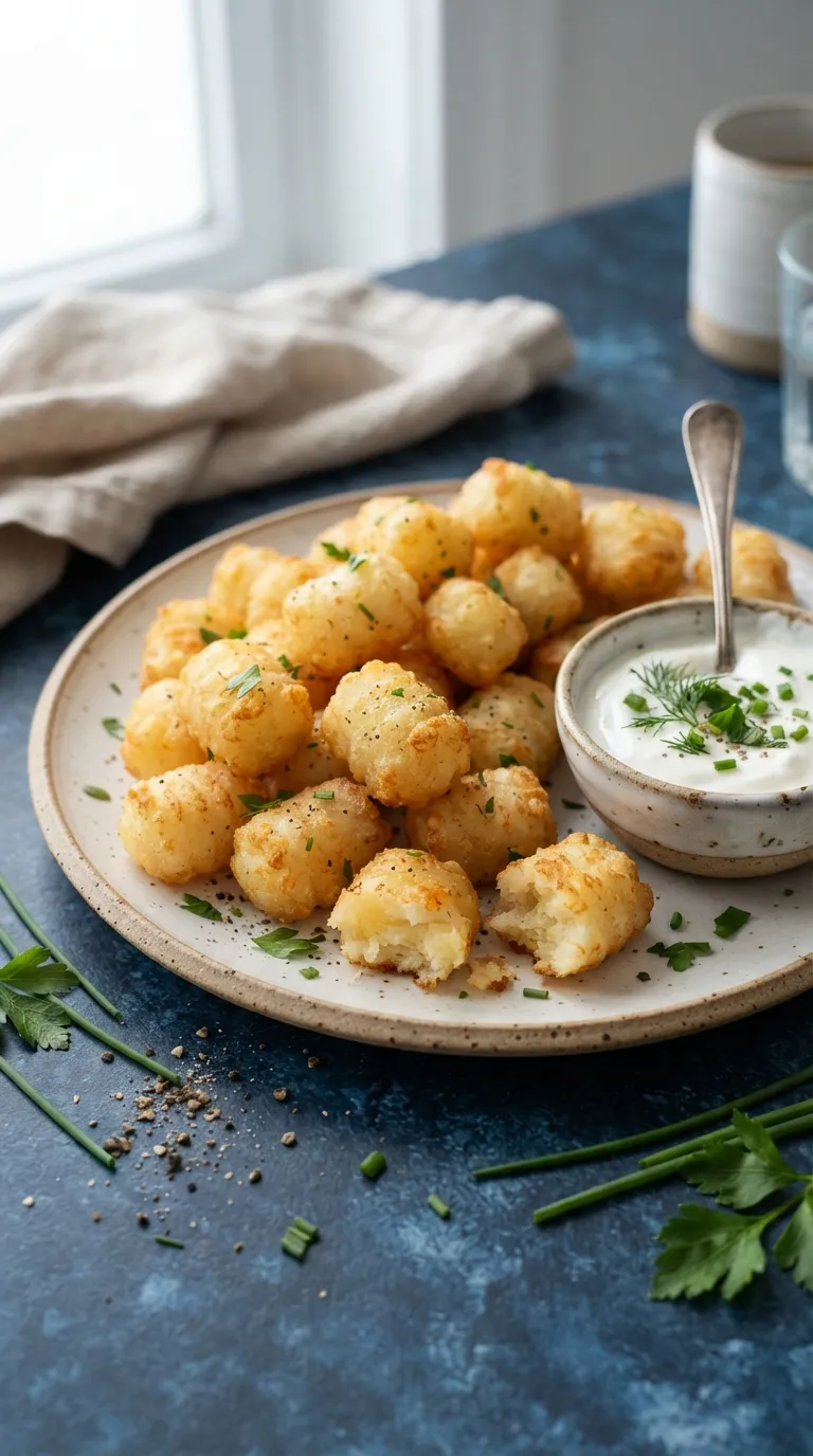 Low sodium hot bites recipes Herbed Potato Puffs