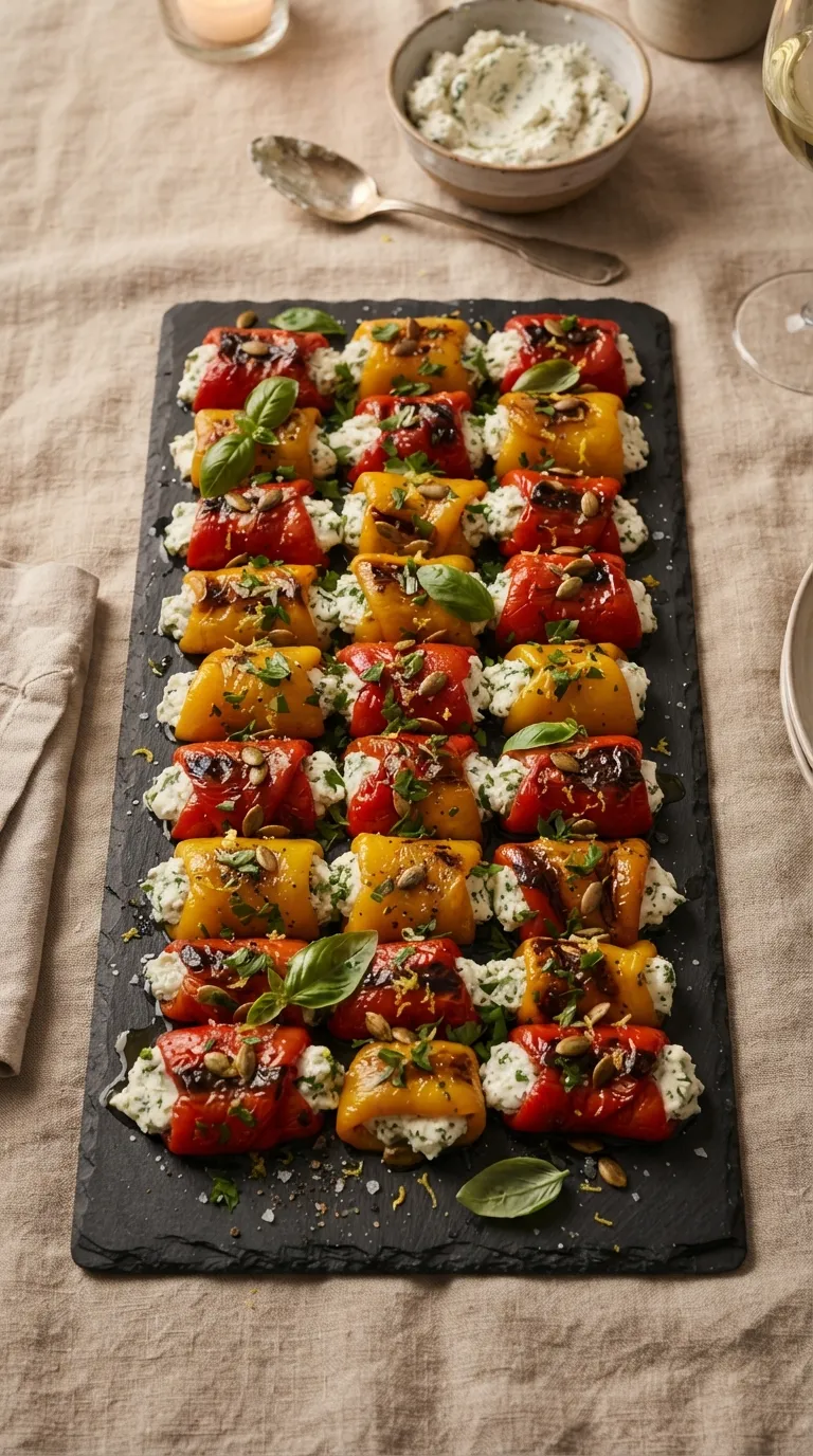 Low sodium hot bites recipes Roasted Pepper Rolls