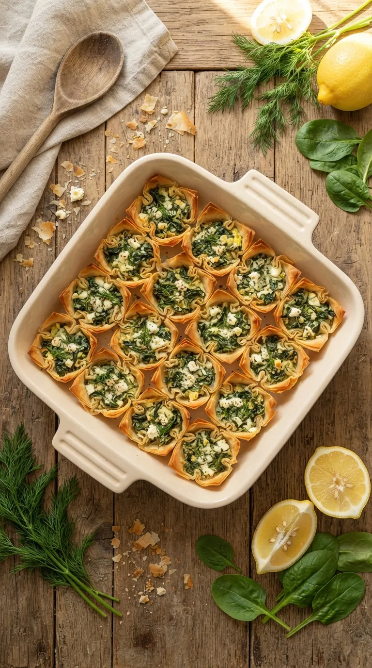 Low sodium hot bites recipes Spinach Feta Cups
