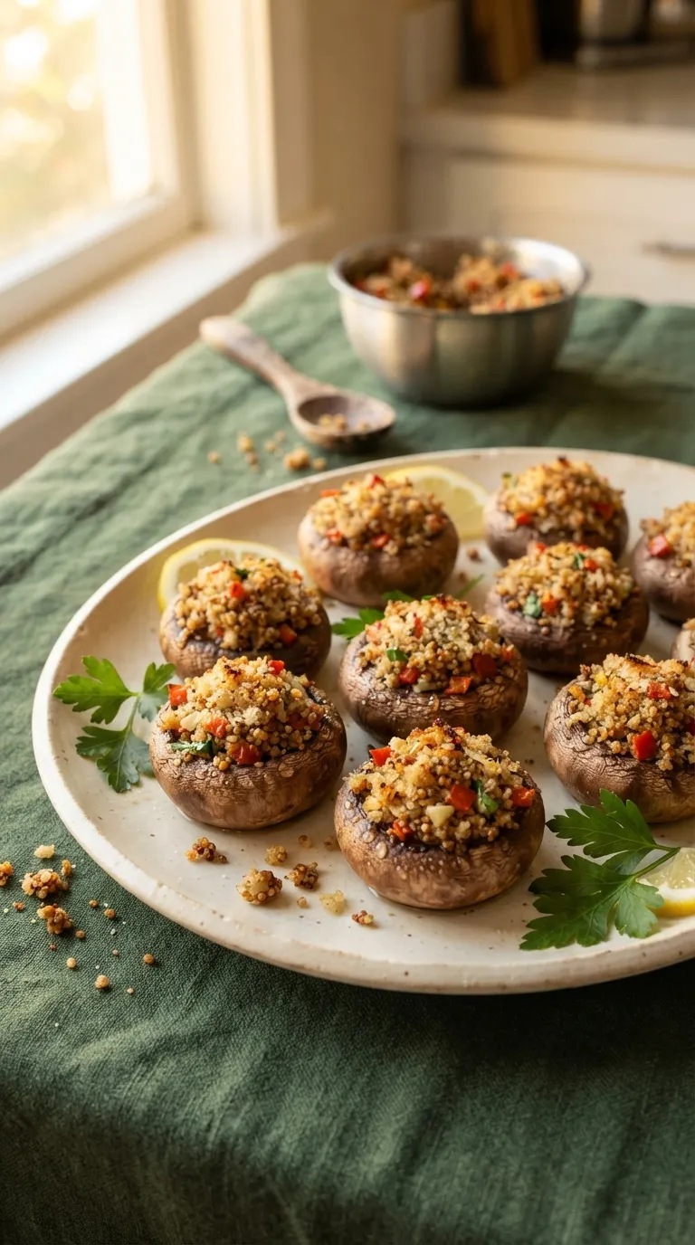 Low sodium hot bites recipes Stuffed Mushroom Caps