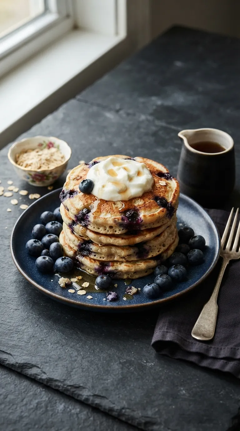 Protein pancake recipes for muscle gain Blueberry Greek Yogurt Pancakes