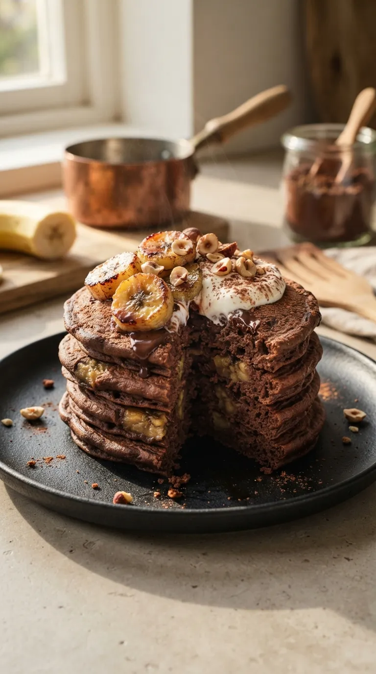 Protein pancake recipes for muscle gain Chocolate Banana Pancakes