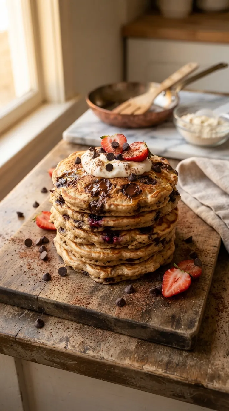 Protein pancake recipes for muscle gain Chocolate Chip Protein Pancakes