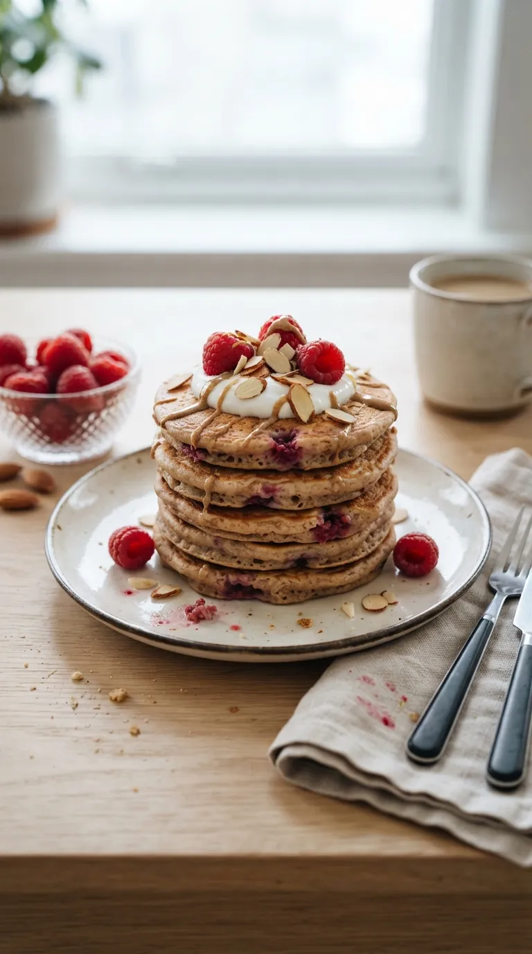 Protein pancake recipes for muscle gain Raspberry Almond Pancakes