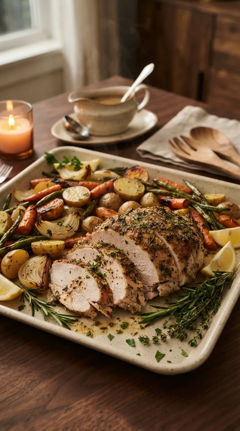 Sheet pan dinner recipes for a crowd Herb Turkey Dinner
