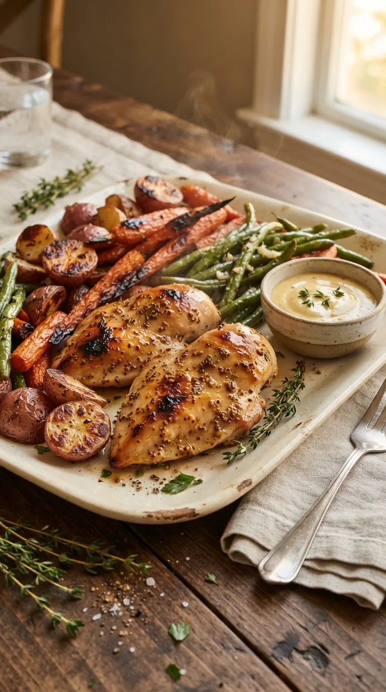 Sheet pan dinner recipes for a crowd Honey Mustard Chicken
