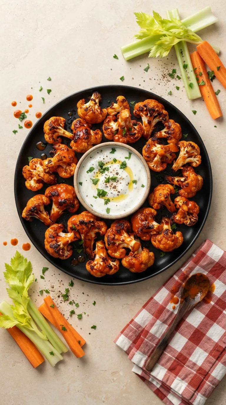 vegan hot bites recipes Buffalo Cauliflower