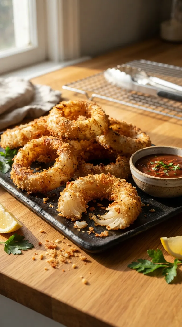 vegan hot bites recipes Crispy Onion Rings