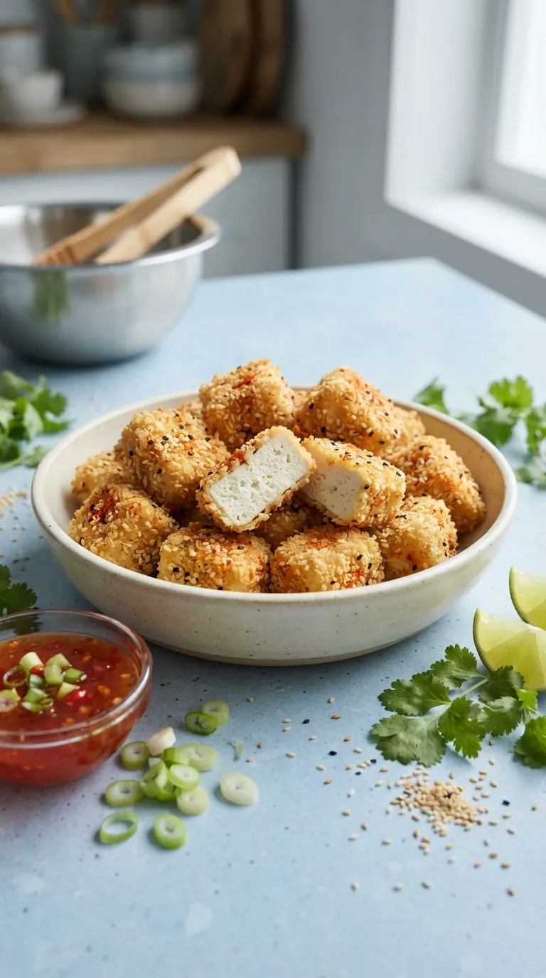 vegan hot bites recipes Crispy Tofu Nuggets