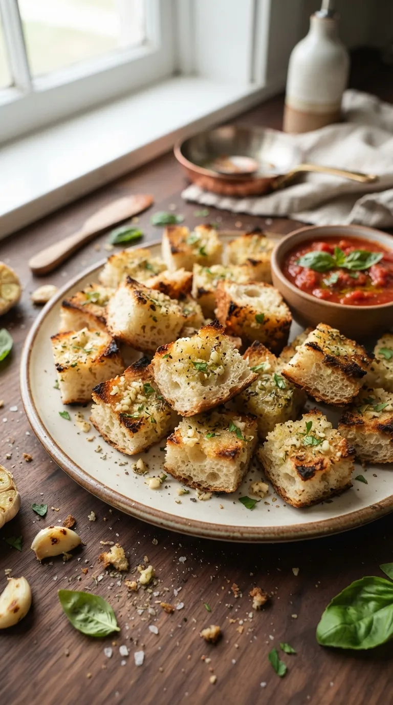 vegan hot bites recipes Garlic Bread Bites