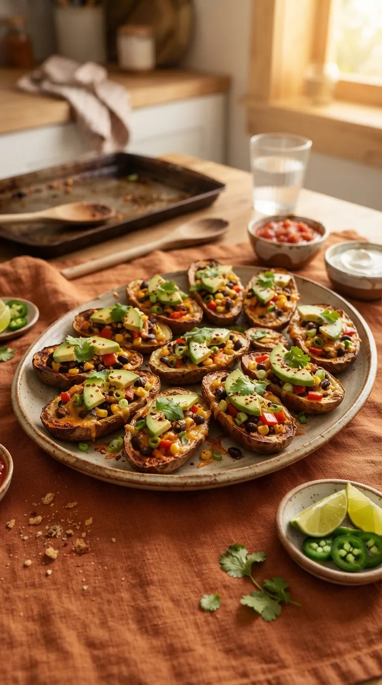 vegan hot bites recipes Loaded Potato Skins