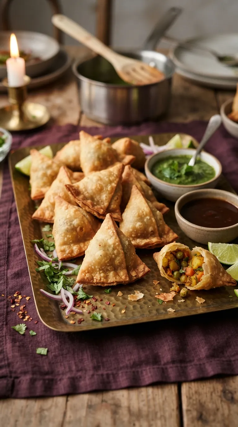 vegan hot bites recipes Mini Vegetable Samosas